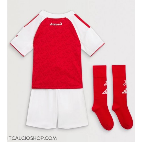 Arsenal Prima Maglia Bambino 2025-26 Manica Corta (+ Pantaloni corti)